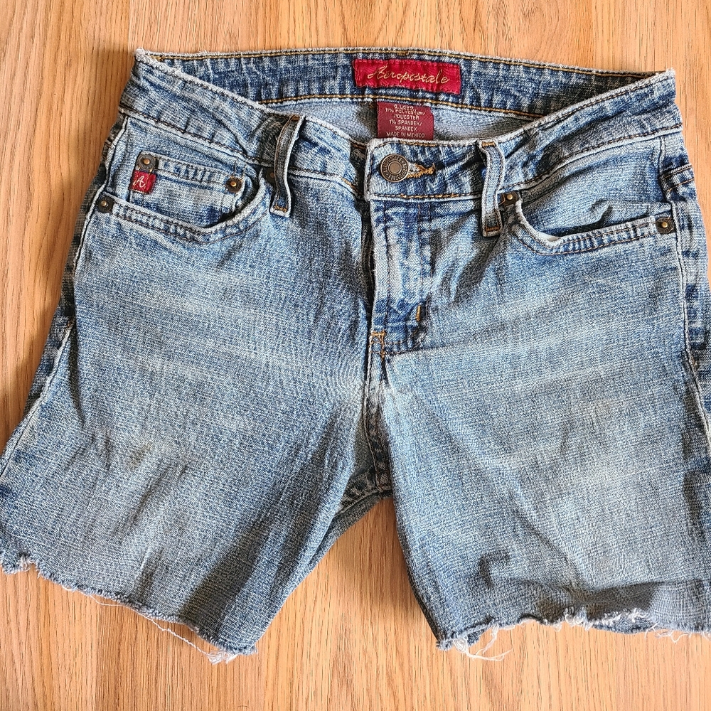 ‼️5/$10 Clearance‼️ Aeropostale Jean Shorts in size 0 long